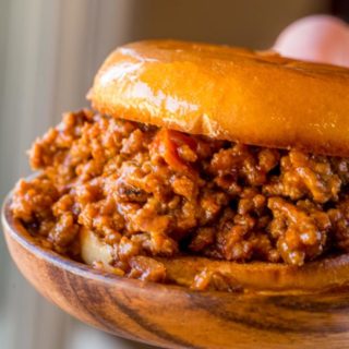 Homemade Sloppy Joes on Hamburger Bun